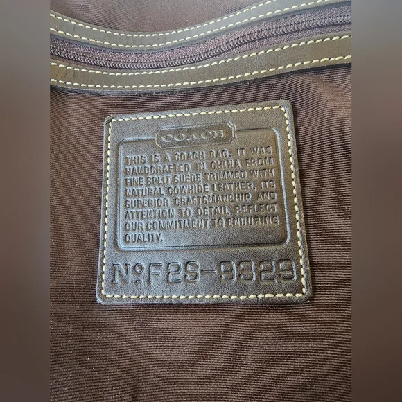 Coach Vintage Suede Fringe Hobo Bag, Whipstitch Handle, Rare, 2002, VGUC - Picture 13 of 14